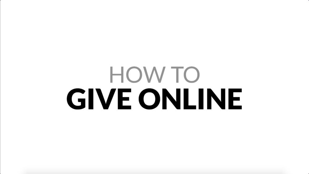 How to Give Online