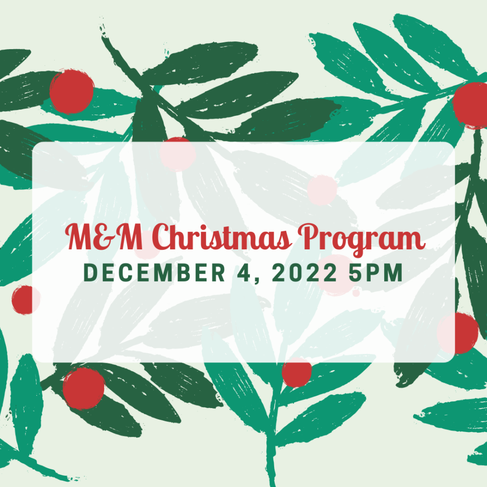 M&M Christmas Program